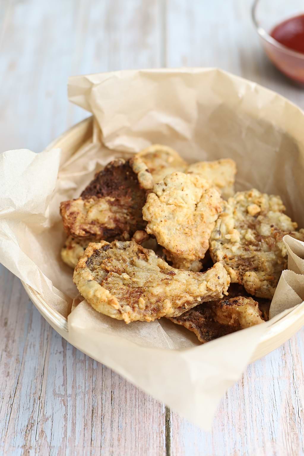 Wings vegan à base de pleurotes